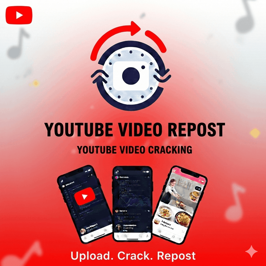 Repost videos on YouTube